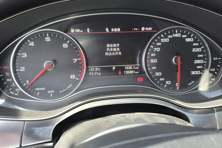 Used Audi A6L 2018 30th Anniversary Edition TFSI Trendy Model Odometer Close Up
