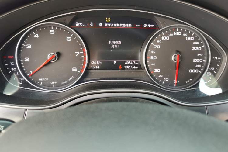 Used Audi A6L 2018 35 TFSI Collector's Edition Odometer Close Up