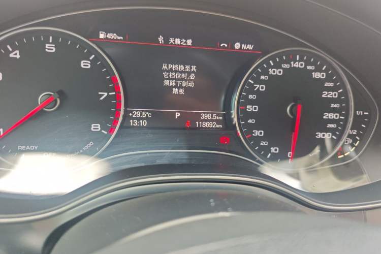Used Audi A6L 2018 30th Anniversary Edition TFSI Trendy Model Odometer Close Up