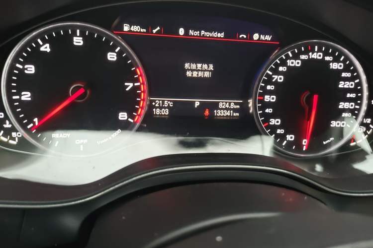 Used Audi A6L 2018 30th Anniversary Edition TFSI Trendy Model Odometer Close Up