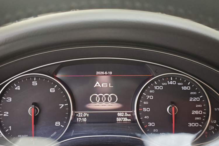Used Audi A6L 2018 30th Anniversary Edition 30 FSI Style Model Odometer Close Up