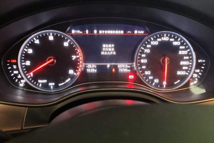 Used Audi A6L 2018 30th Anniversary Edition TFSI Trendy Model Odometer Close Up