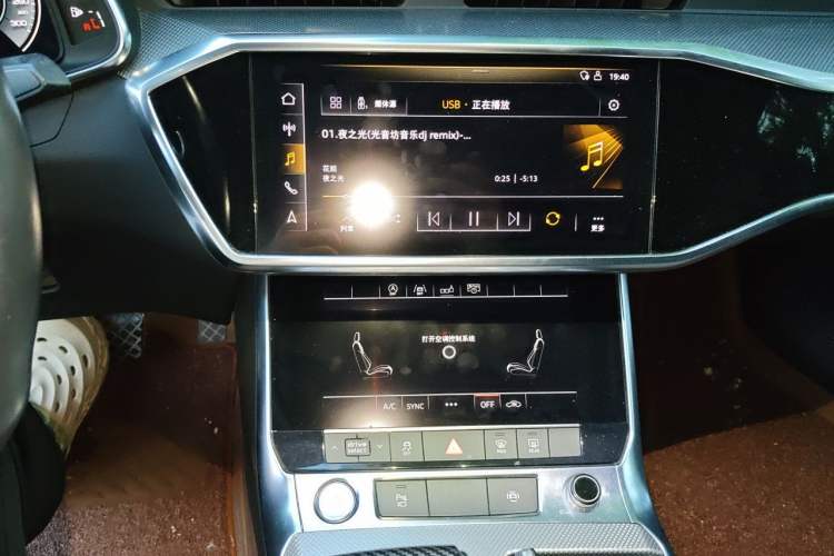 Used Audi A6L 2019 45 TFSI Prestige Dynamic Edition Audio And AC Panel