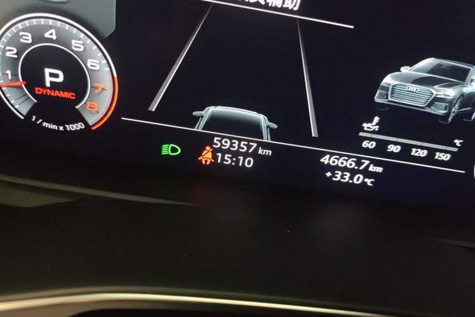 Used Audi A6L 2019 55 TFSI quattro Prestige Dynamic Edition Odometer Close Up