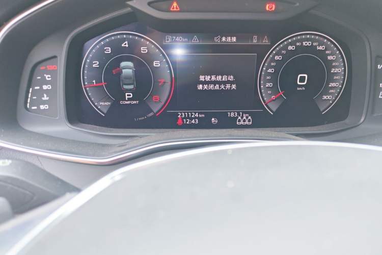 Used Audi A6L 2019 45 TFSI Prestige Dynamic Edition Odometer Close Up