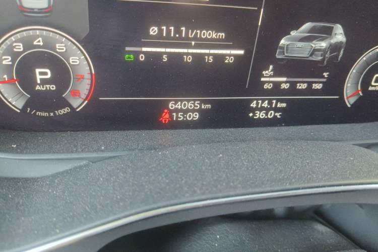 Used Audi A6L 2019 45 TFSI Prestige Dynamic Edition Odometer Close Up