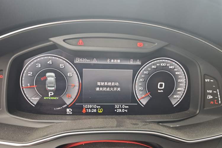 Used Audi A6L 2019 45 TFSI Prestige Dynamic Edition Odometer Close Up