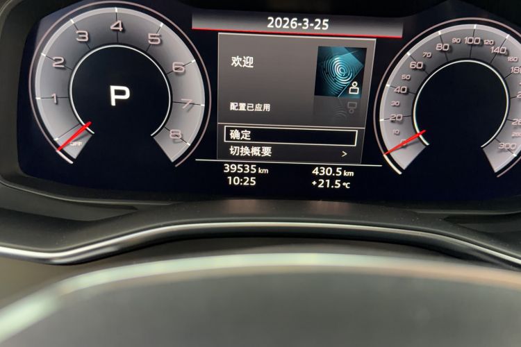 Used Audi A6L 2019 40 TFSI Luxury Dynamic Model Odometer Close Up
