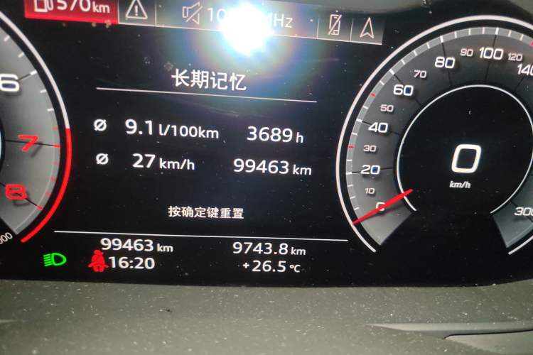 Used Audi A6L 2019 45 TFSI Prestige Dynamic Edition Odometer Close Up