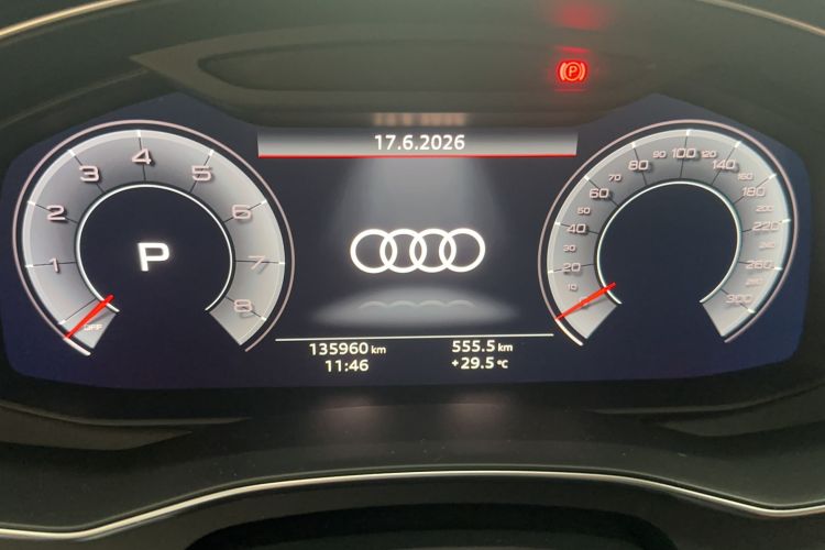 Used Audi A6L 2019 45 TFSI Prestige Elegant Edition Odometer Close Up