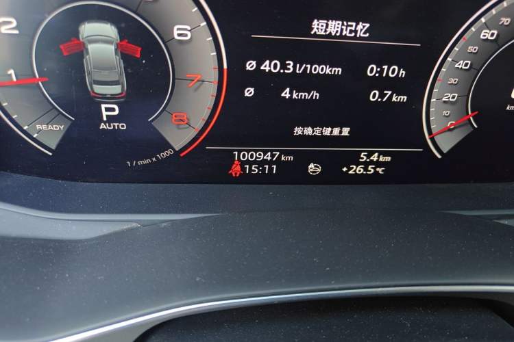 Used Audi A6L 2019 45 TFSI Prestige Dynamic Edition Odometer Close Up