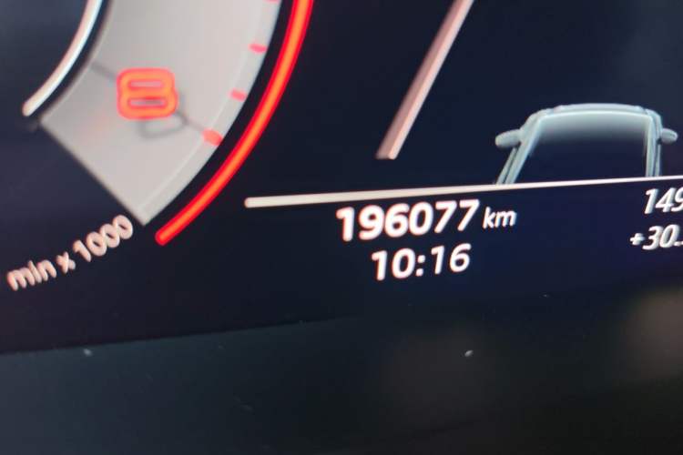 Used Audi A6L 2019 45 TFSI Prestige Dynamic Edition Odometer Close Up