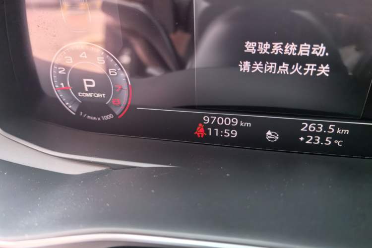 Used Audi A6L 2019 45 TFSI Prestige Dynamic Edition Odometer Close Up