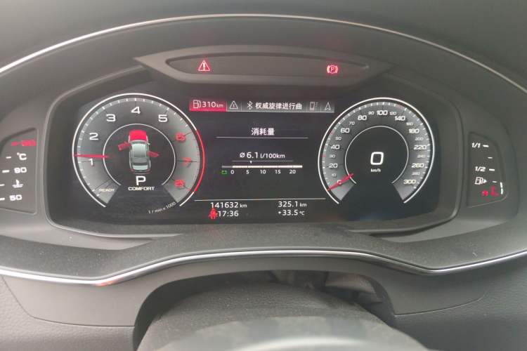 Used Audi A6L 2019 40 TFSI Luxury Dynamic Model Odometer Close Up