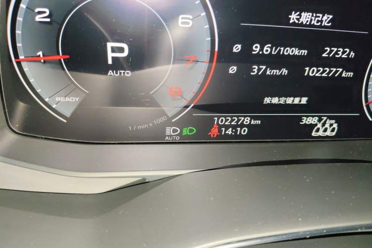 Used Audi A6L 2019 45 TFSI Prestige Dynamic Edition Odometer Close Up