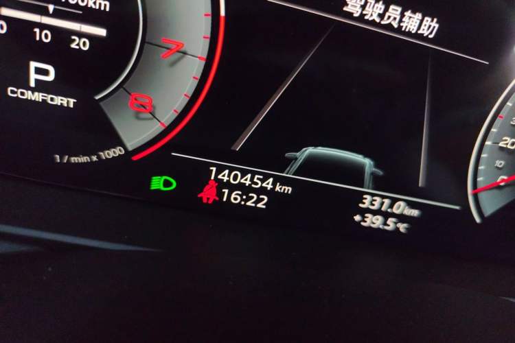 Used Audi A6L 2019 55 TFSI quattro Prestige Edition Odometer Close Up