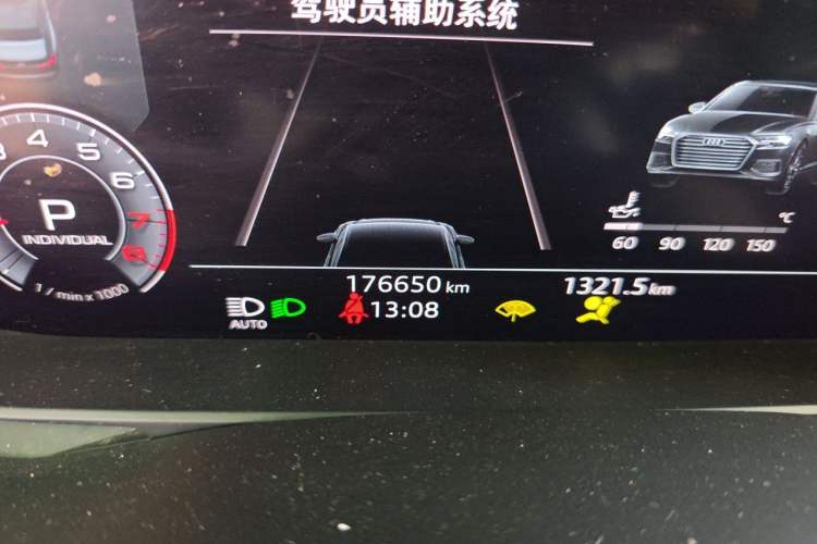 Used Audi A6L 2019 45 TFSI quattro Prestige Dynamic Edition Odometer Close Up