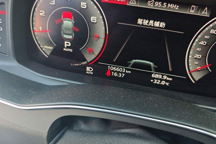 Used Audi A6L 2019 45 TFSI Prestige Dynamic Edition Odometer Close Up