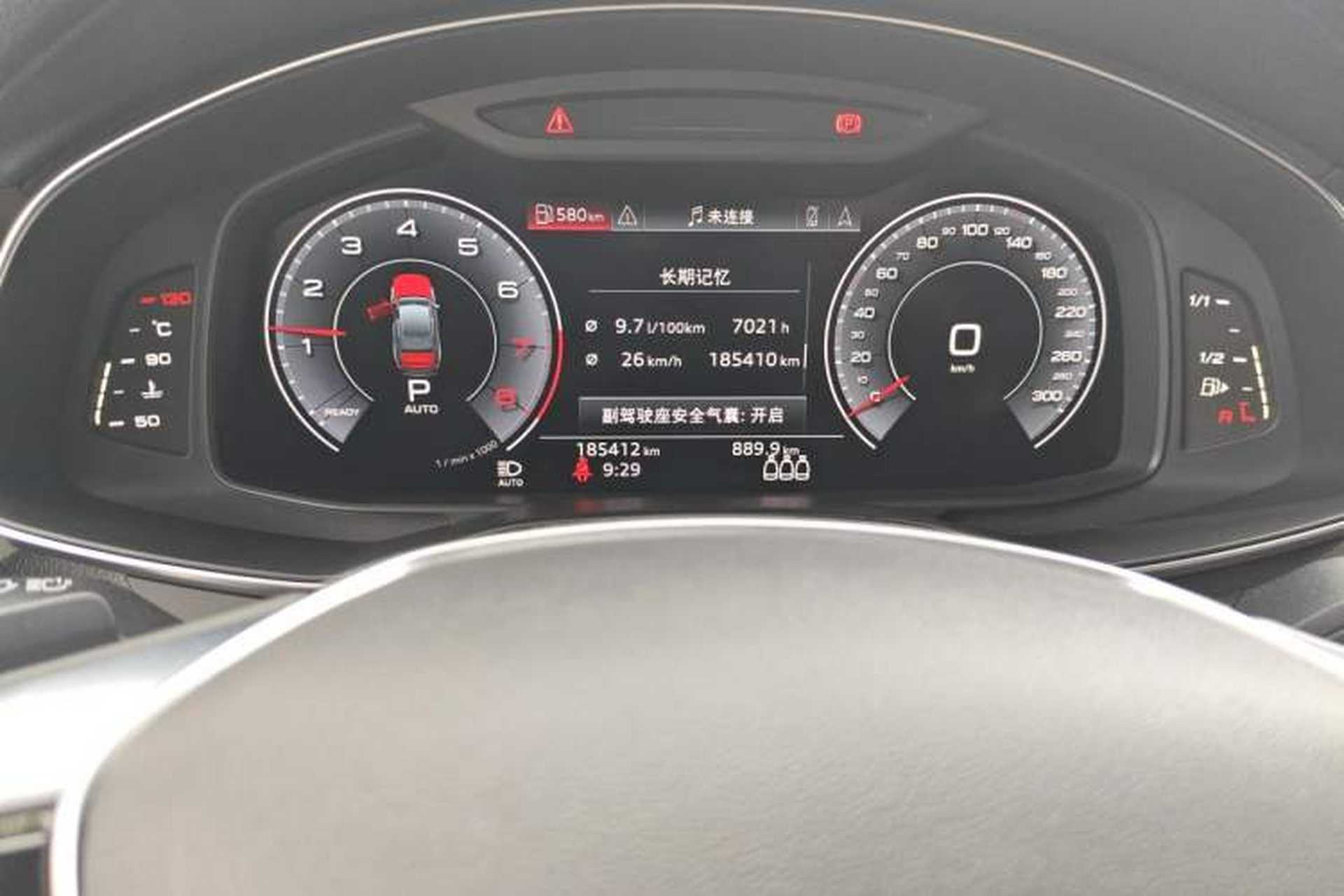 Used Audi A6L 2019 45 TFSI Prestige Elegant Edition Odometer Close Up