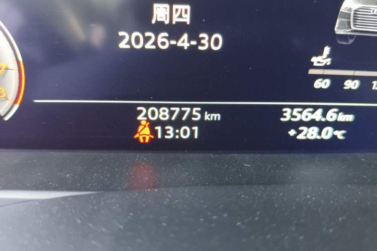 Used Audi A6L 2019 45 TFSI quattro Prestige Dynamic Edition Odometer Close Up