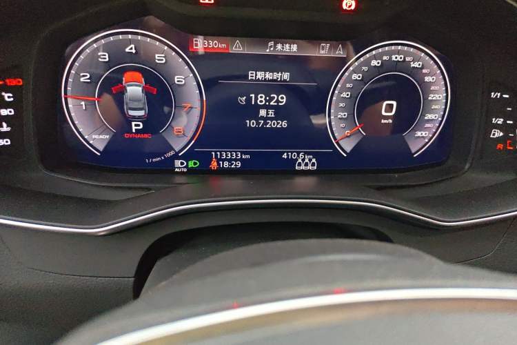 Used Audi A6L 2019 45 TFSI Prestige Elegant Edition Odometer Close Up