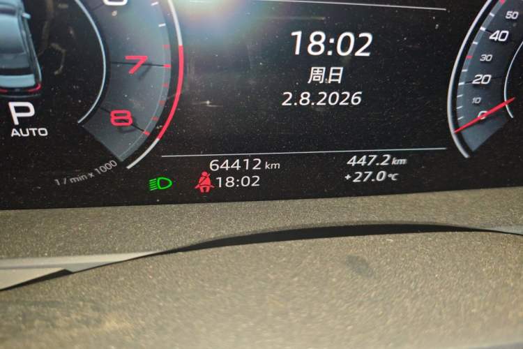 Used Audi A6L 2019 45 TFSI Prestige Dynamic Edition Odometer Close Up
