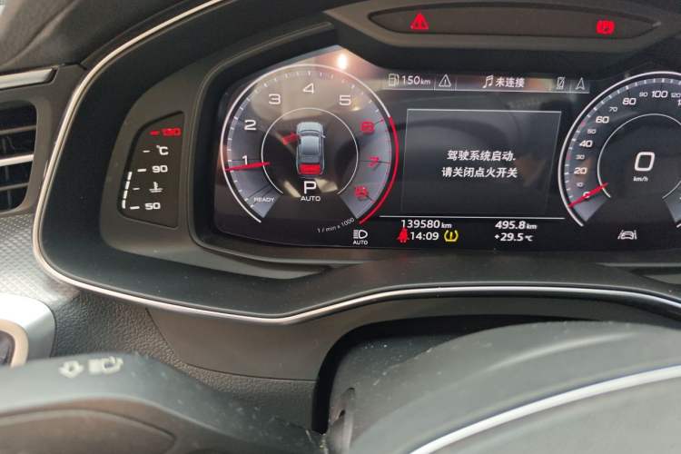 Used Audi A6L 2019 40 TFSI Luxury Dynamic Model Odometer Close Up