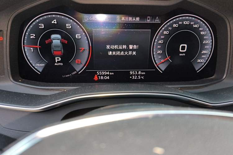 Used Audi A6L 2019 45 TFSI Prestige Elegant Edition Odometer Close Up