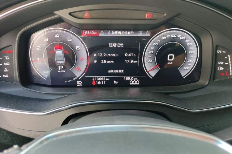 Used Audi A6L 2019 45 TFSI quattro Prestige Dynamic Edition Odometer Close Up