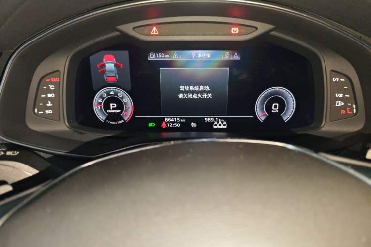 Used Audi A6L 2019 45 TFSI Prestige Dynamic Edition Odometer Close Up