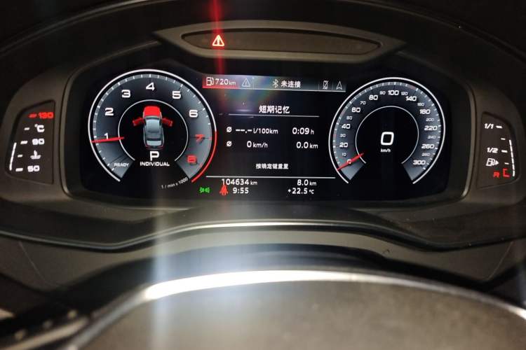Used Audi A6L 2019 45 TFSI quattro Prestige Dynamic Edition Odometer Close Up