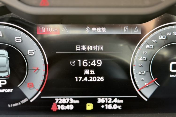 Used Audi A6L 2019 45 TFSI Prestige Dynamic Edition Odometer Close Up