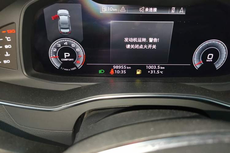 Used Audi A6L 2019 45 TFSI quattro Prestige Dynamic Edition Odometer Close Up