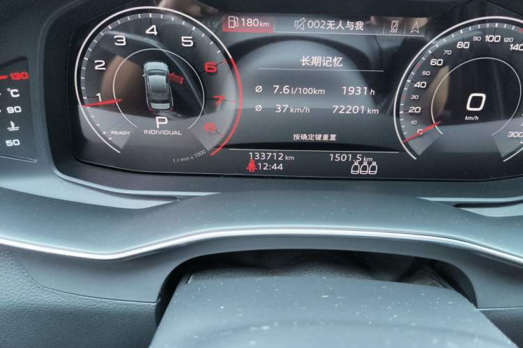 Used Audi A6L 2019 40 TFSI Luxury Dynamic Model Odometer Close Up