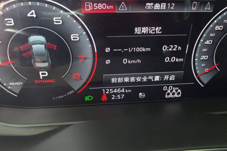 Used Audi A6L 2019 45 TFSI Prestige Dynamic Edition Odometer Close Up