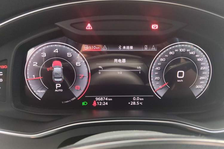 Used Audi A6L 2019 45 TFSI Prestige Elegant Edition Odometer Close Up