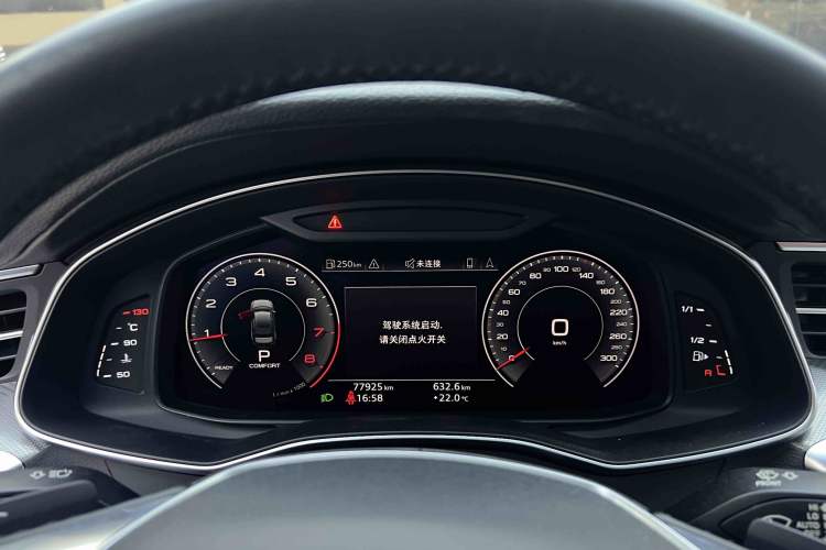 Used Audi A6L 2019 45 TFSI Prestige Elegant Edition Odometer Close Up