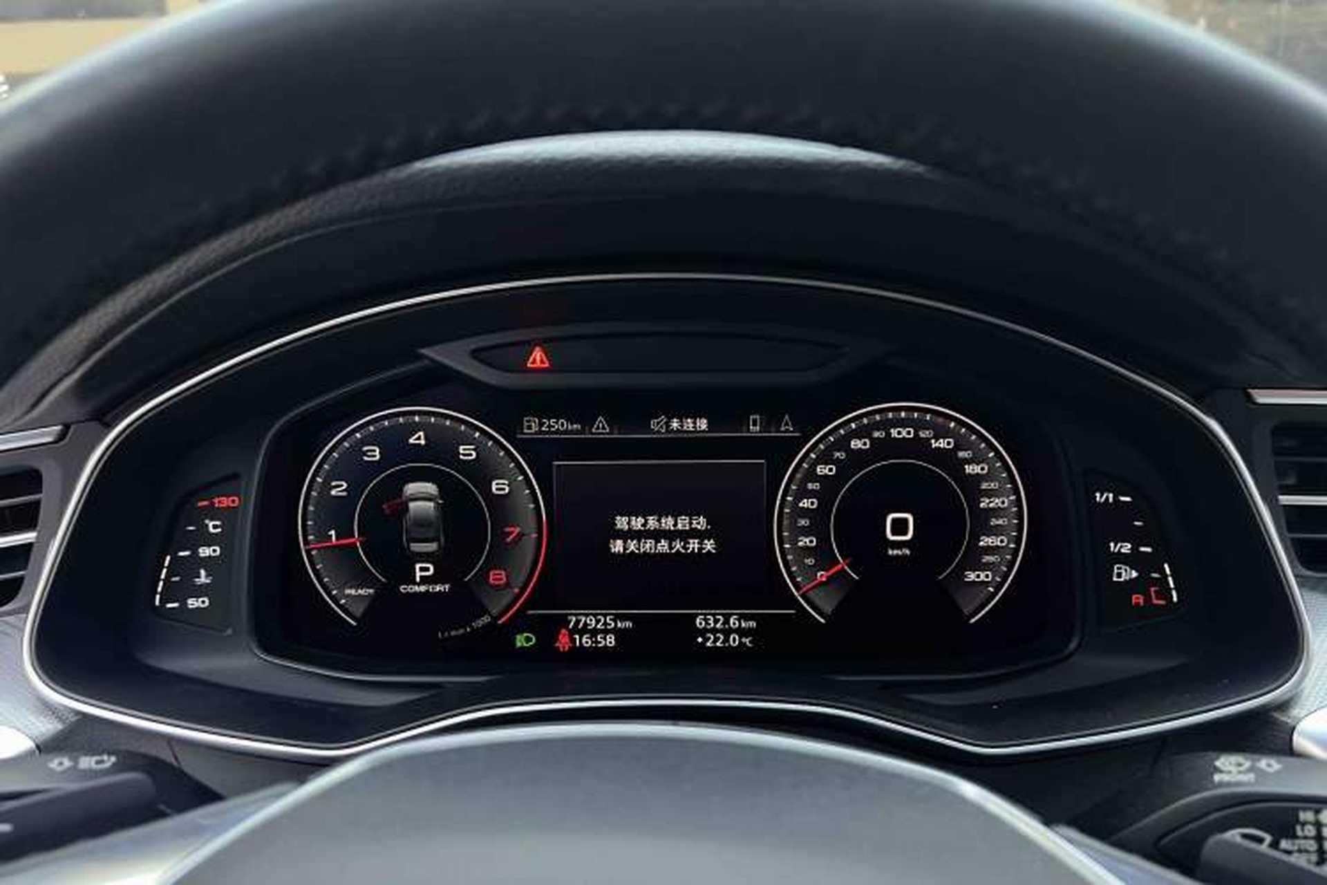 Used Audi A6L 2019 45 TFSI Prestige Elegant Edition Odometer Close Up