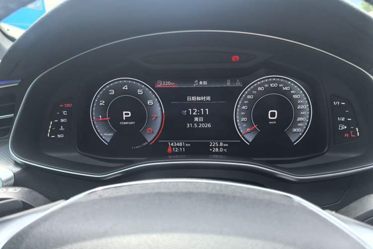 Used Audi A6L 2019 45 TFSI Prestige Dynamic Edition Odometer Close Up