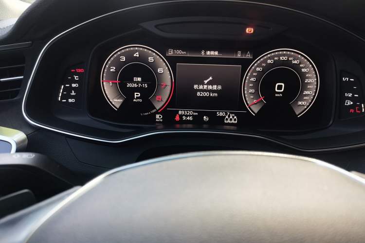 Used Audi A6L 2019 45 TFSI quattro Prestige Elegant Edition Odometer Close Up