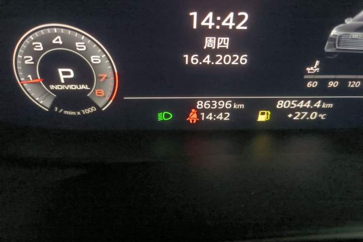 Used Audi A6L 2019 45 TFSI quattro Prestige Dynamic Edition Odometer Close Up