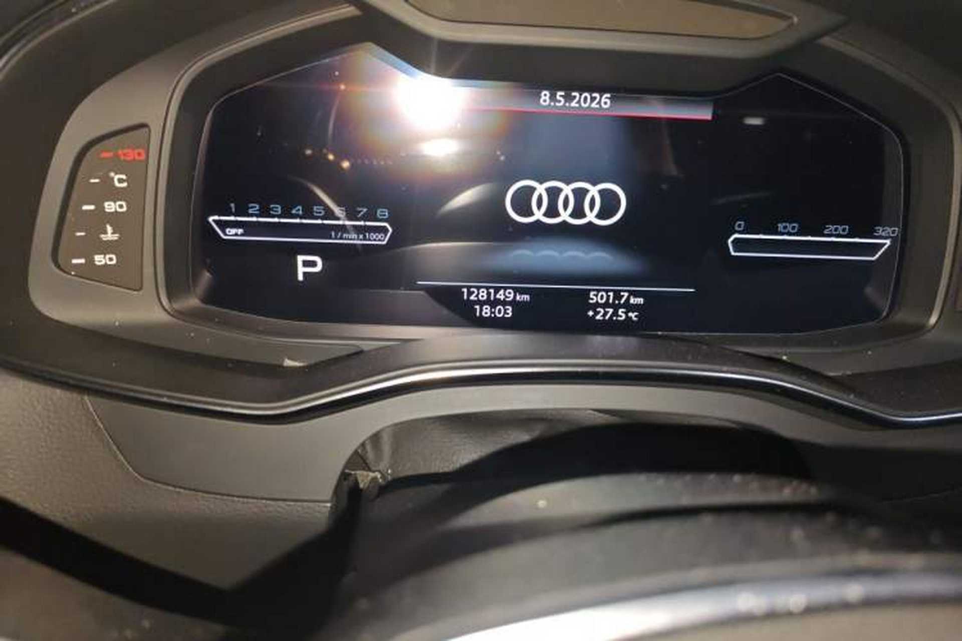 Used Audi A6L 2019 55 TFSI quattro Prestige Dynamic Edition Odometer Close Up