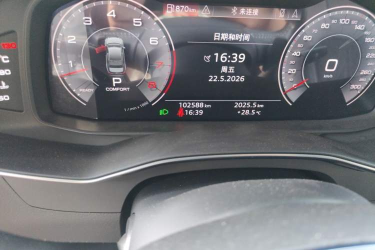 Used Audi A6L 2019 55 TFSI quattro Prestige Dynamic Edition Odometer Close Up