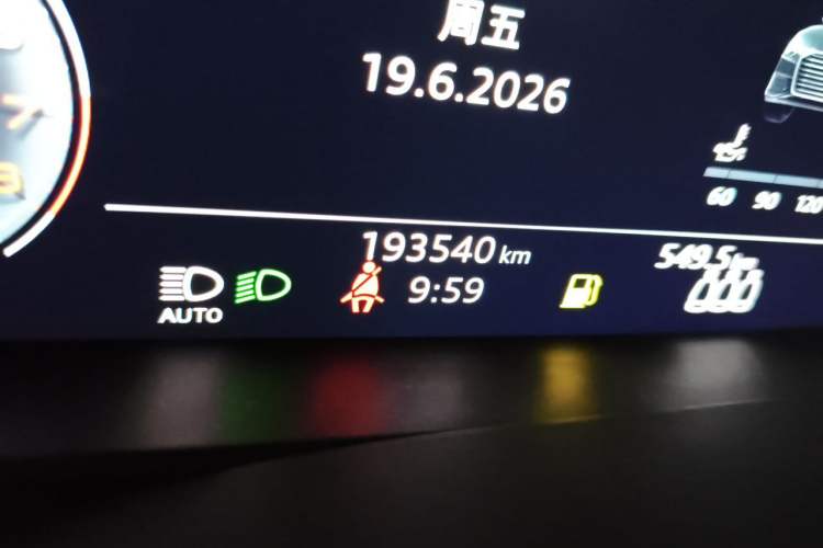Used Audi A6L 2019 45 TFSI Prestige Elegant Edition Odometer Close Up