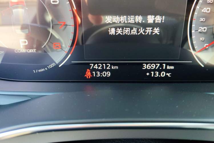 Used Audi A6L 2019 55 TFSI quattro Prestige Dynamic Edition Odometer Close Up