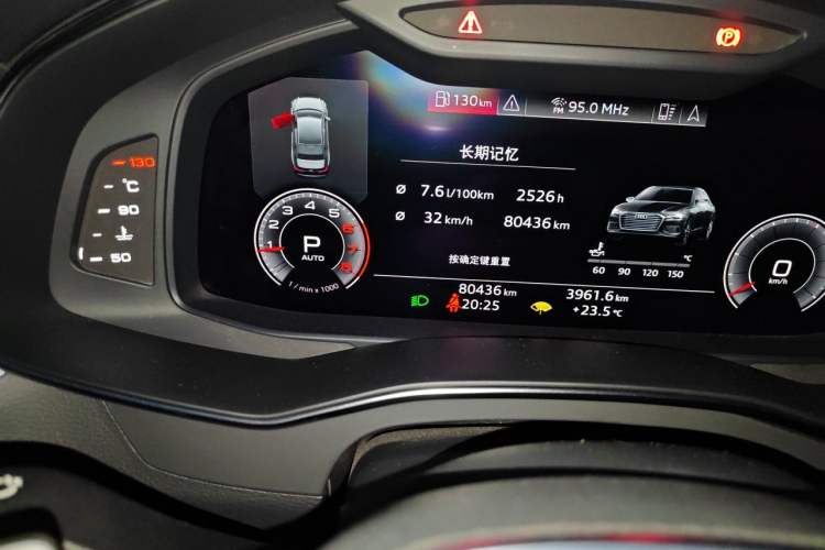 Used Audi A6L 2019 40 TFSI Luxury Prestige Edition Odometer Close Up