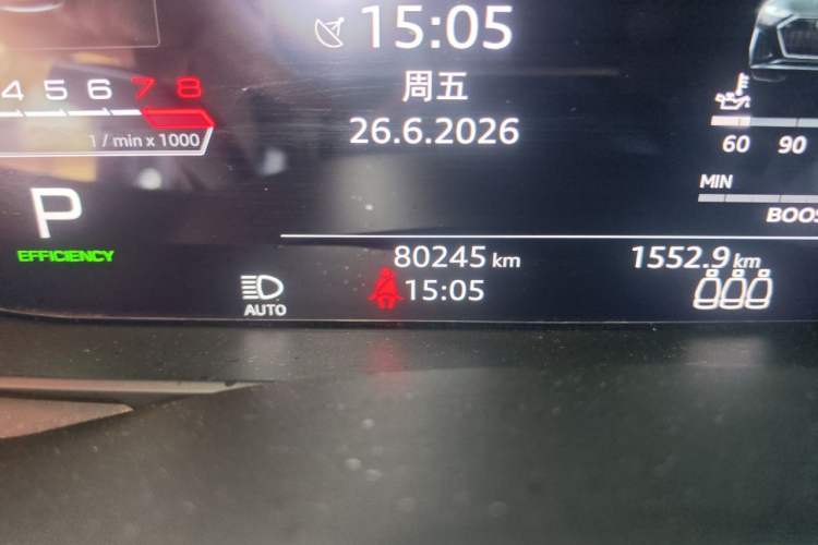 Used Audi A6L 2019 45 TFSI quattro Prestige Elegant Edition Odometer Close Up
