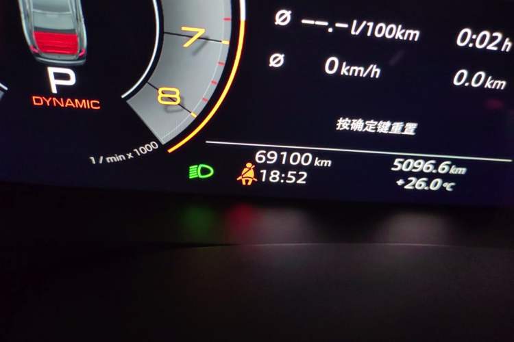 Used Audi A6L 2019 45 TFSI quattro Prestige Elegant Edition Odometer Close Up