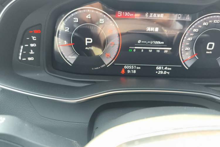 Used Audi A6L 2019 40 TFSI Luxury Dynamic Model Odometer Close Up