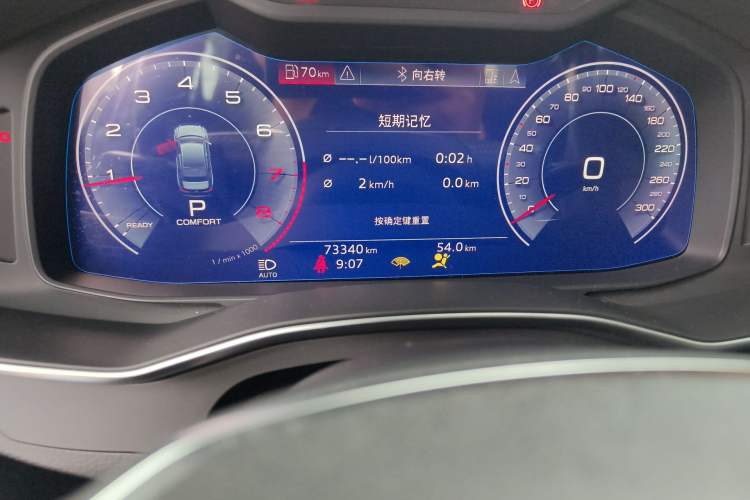 Used Audi A6L 2019 45 TFSI Prestige Dynamic Edition Odometer Close Up